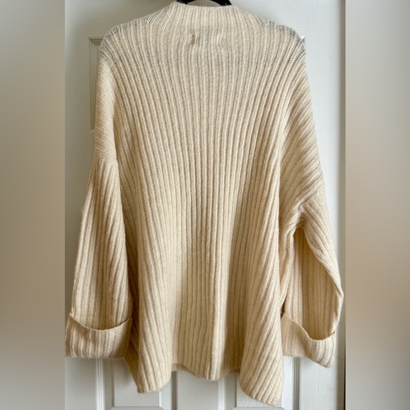 Old Navy Sweater Woman’s Size 2X Cream White Long Sleeve Knit Sweater Long Tunic - Picture 6 of 7
